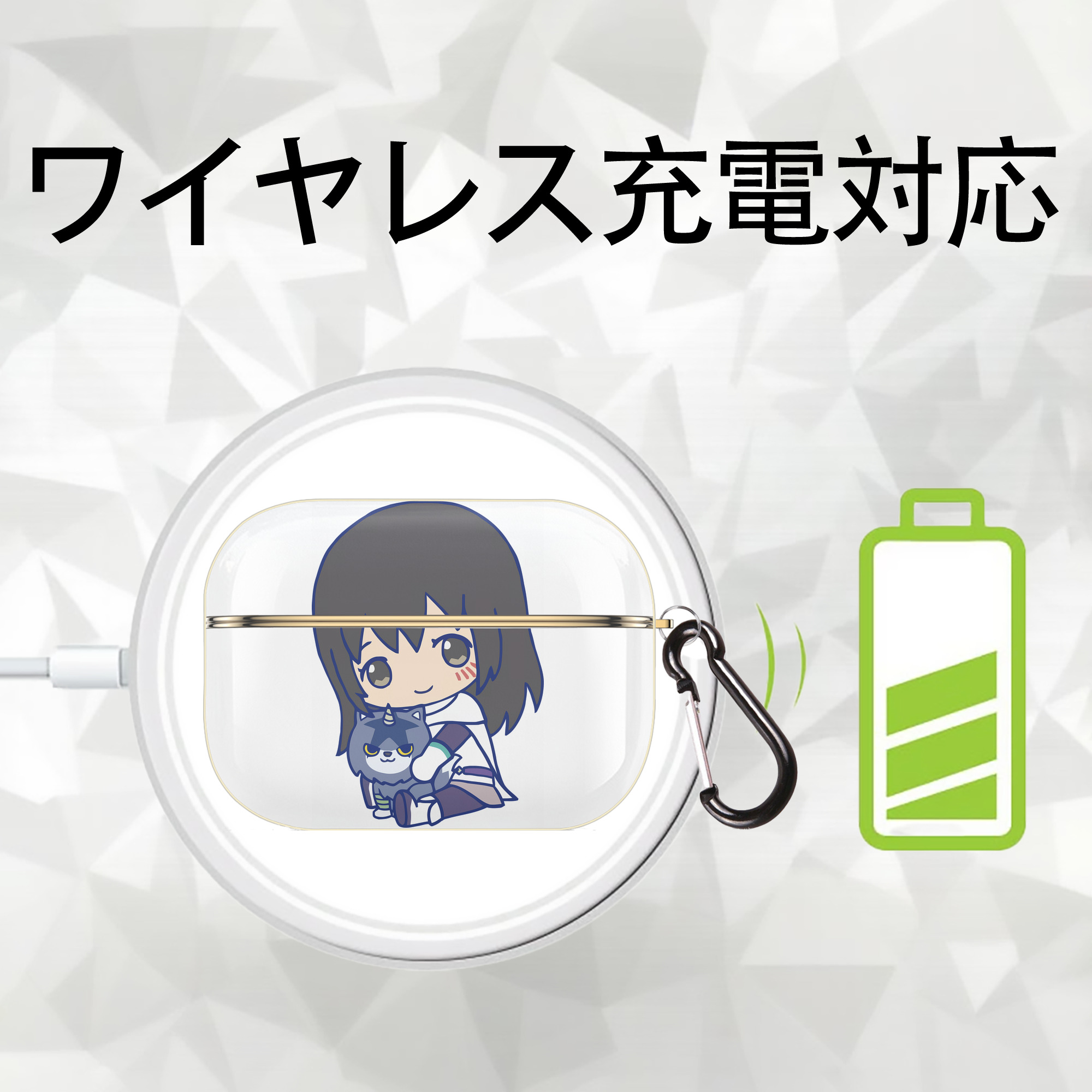 転スラ Regarding Reincarnated to Slime 【AirPods Pro用】ハードシェル保護ケース｜耐衝撃・防指紋・カラビナ付き商品仕様