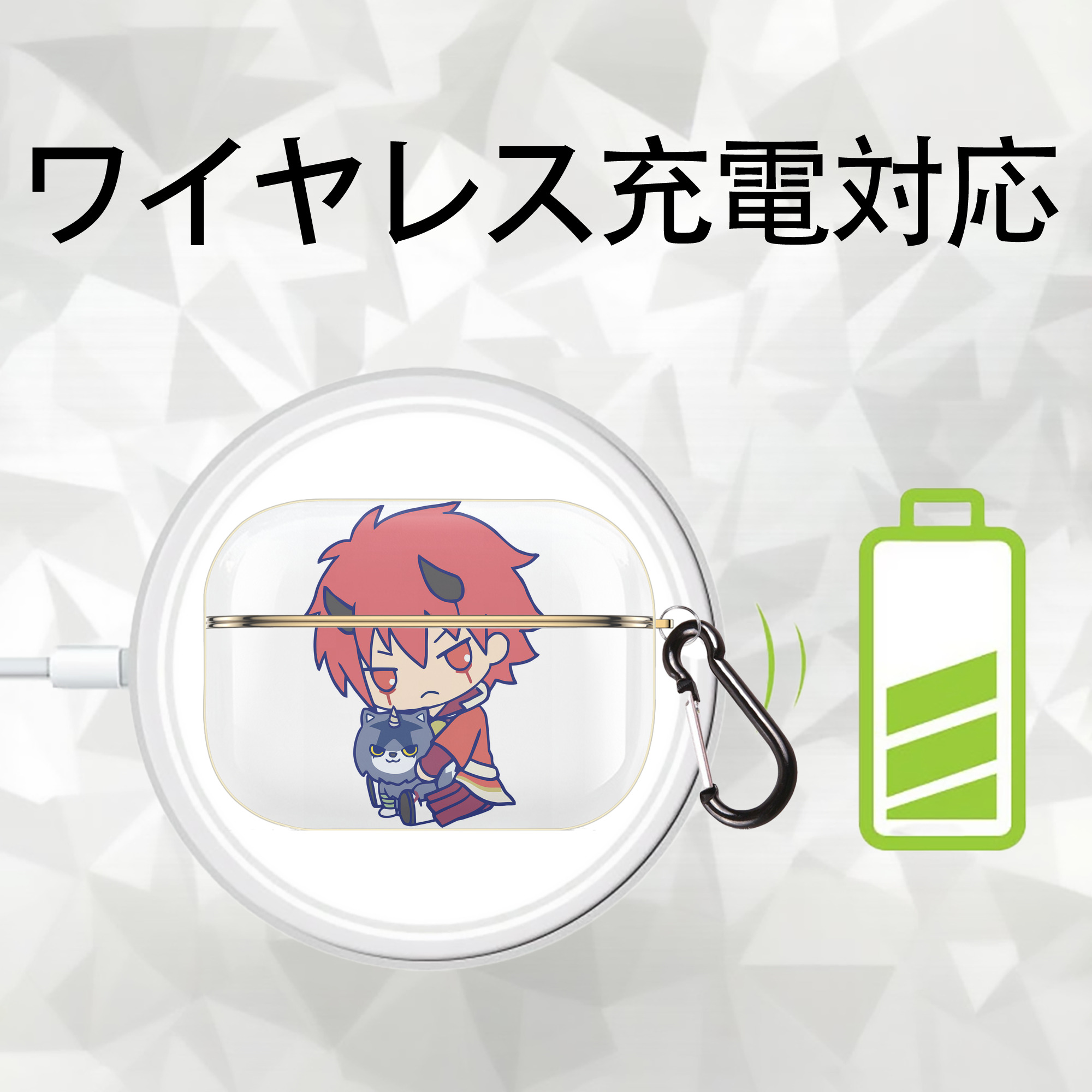 転スラ Regarding Reincarnated to Slime 【AirPods Pro用】ハードシェル保護ケース｜耐衝撃・防指紋・カラビナ付き商品仕様