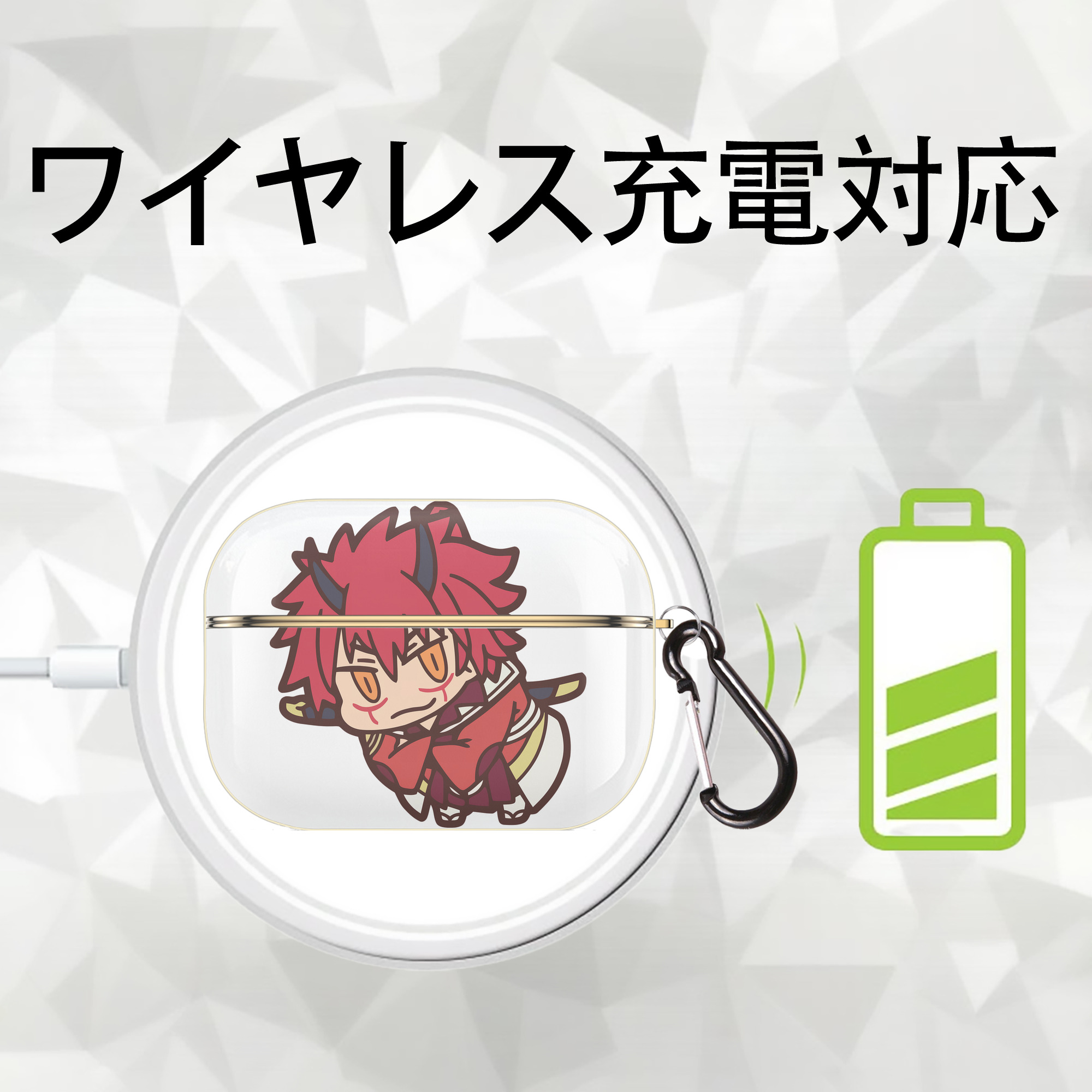 転スラ Regarding Reincarnated to Slime 【AirPods Pro用】ハードシェル保護ケース｜耐衝撃・防指紋・カラビナ付き商品仕様