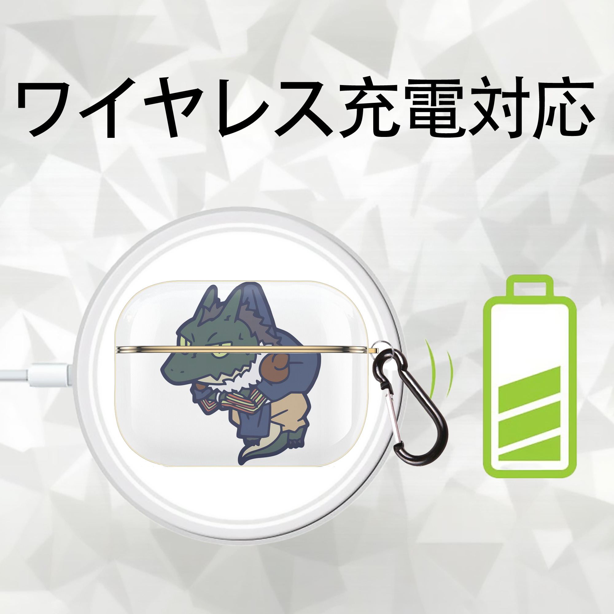転スラ Regarding Reincarnated to Slime 【AirPods Pro用】ハードシェル保護ケース｜耐衝撃・防指紋・カラビナ付き商品仕様