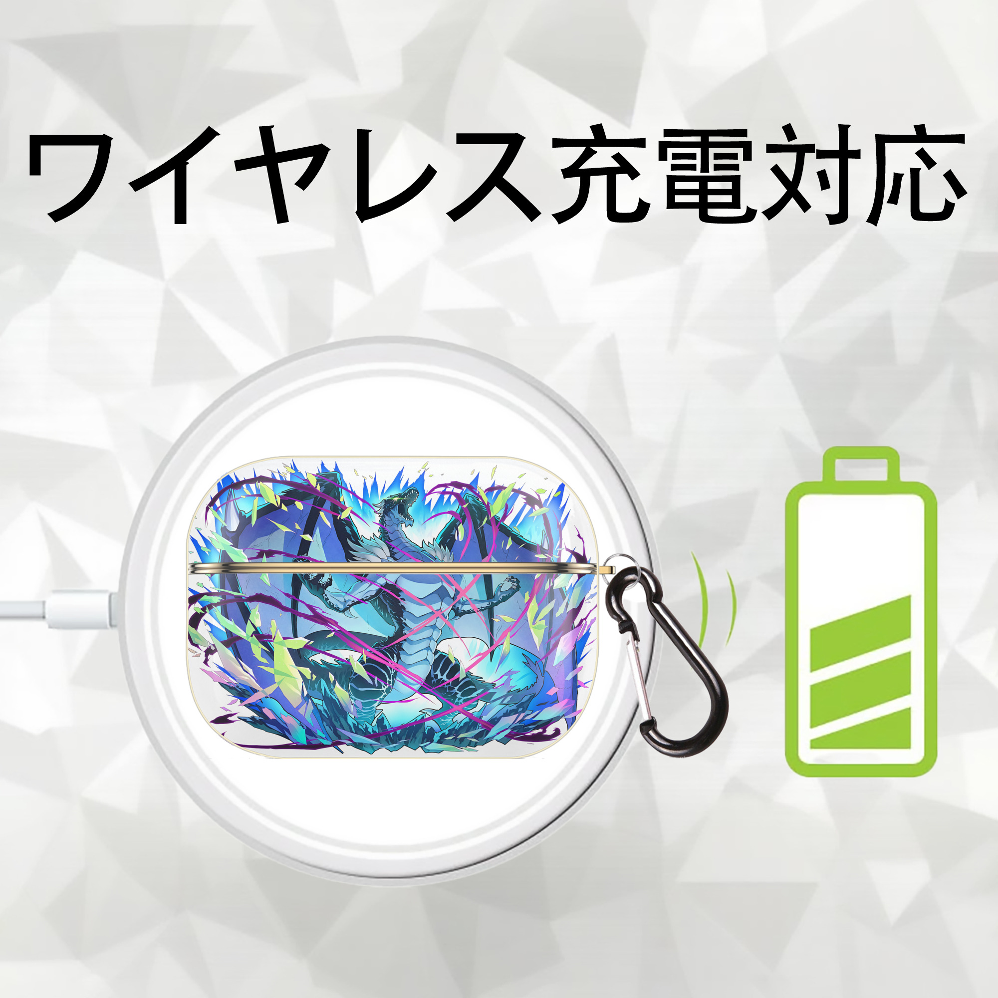 転スラ Regarding Reincarnated to Slime 【AirPods Pro用】ハードシェル保護ケース｜耐衝撃・防指紋・カラビナ付き商品仕様