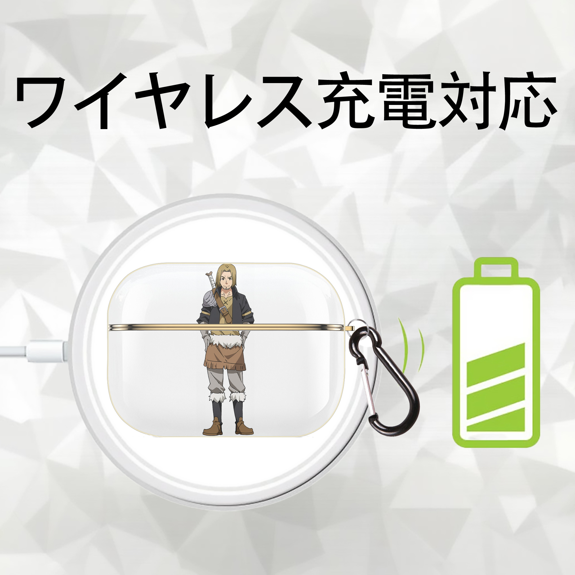 転スラ Regarding Reincarnated to Slime 【AirPods Pro用】ハードシェル保護ケース｜耐衝撃・防指紋・カラビナ付き商品仕様