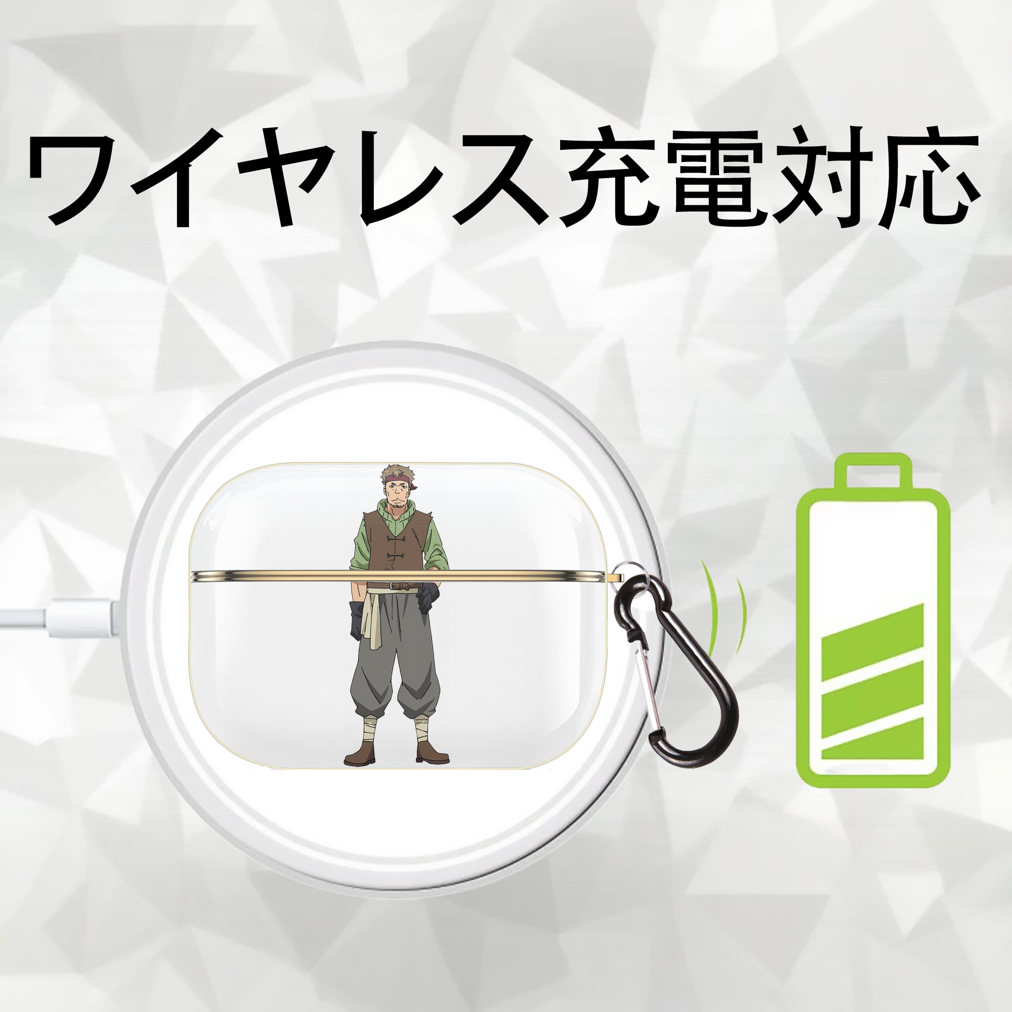 転スラ Regarding Reincarnated to Slime 【AirPods Pro用】ハードシェル保護ケース｜耐衝撃・防指紋・カラビナ付き商品仕様