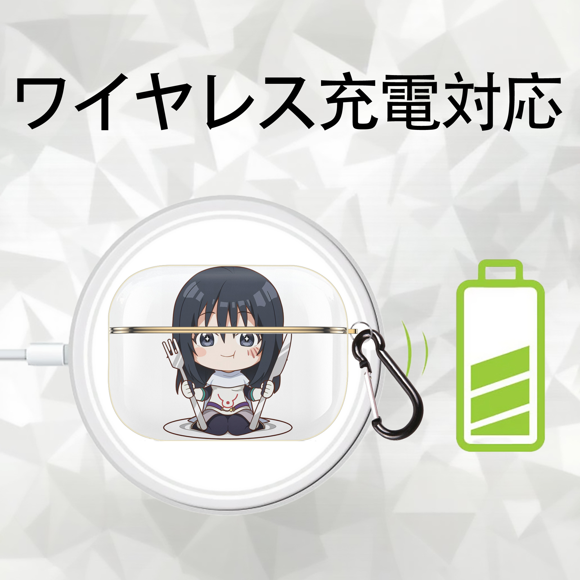 転スラ Regarding Reincarnated to Slime 【AirPods Pro用】ハードシェル保護ケース｜耐衝撃・防指紋・カラビナ付き商品仕様
