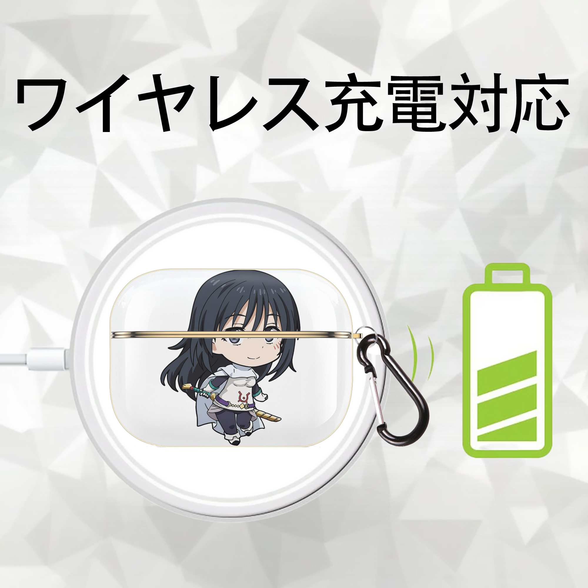 転スラ Regarding Reincarnated to Slime 【AirPods Pro用】ハードシェル保護ケース｜耐衝撃・防指紋・カラビナ付き商品仕様