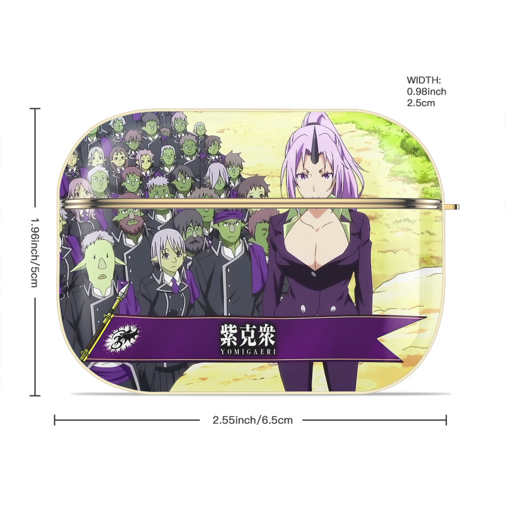 転スラ Regarding Reincarnated to Slime 【AirPods Pro用】ハードシェル保護ケース｜耐衝撃・防指紋・カラビナ付き商品仕様