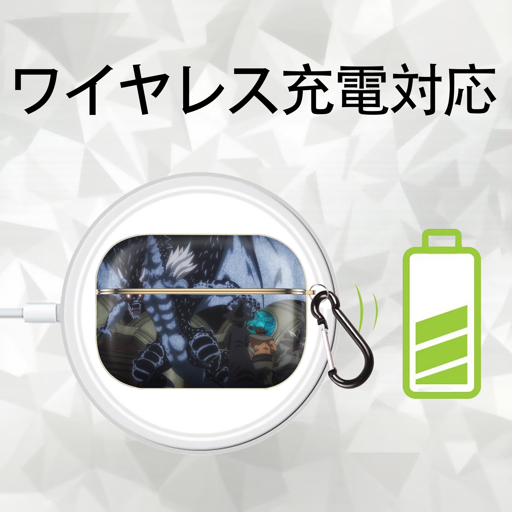 転スラ Regarding Reincarnated to Slime 【AirPods Pro用】ハードシェル保護ケース｜耐衝撃・防指紋・カラビナ付き商品仕様