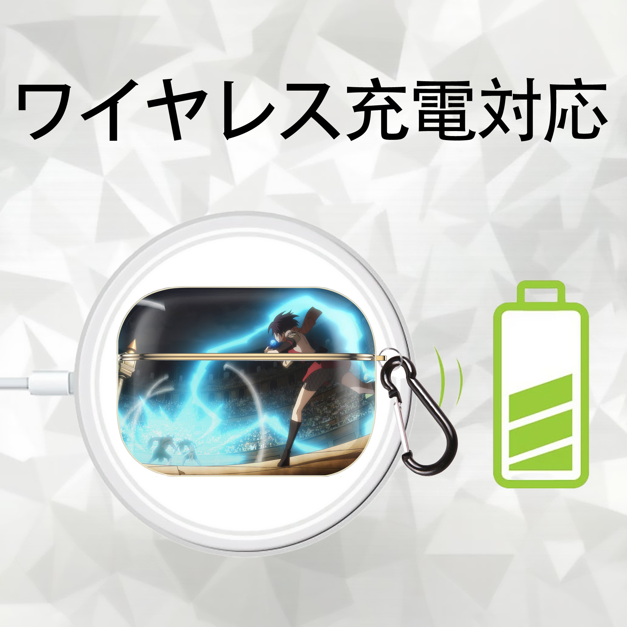 転スラ Regarding Reincarnated to Slime 【AirPods Pro用】ハードシェル保護ケース｜耐衝撃・防指紋・カラビナ付き商品仕様