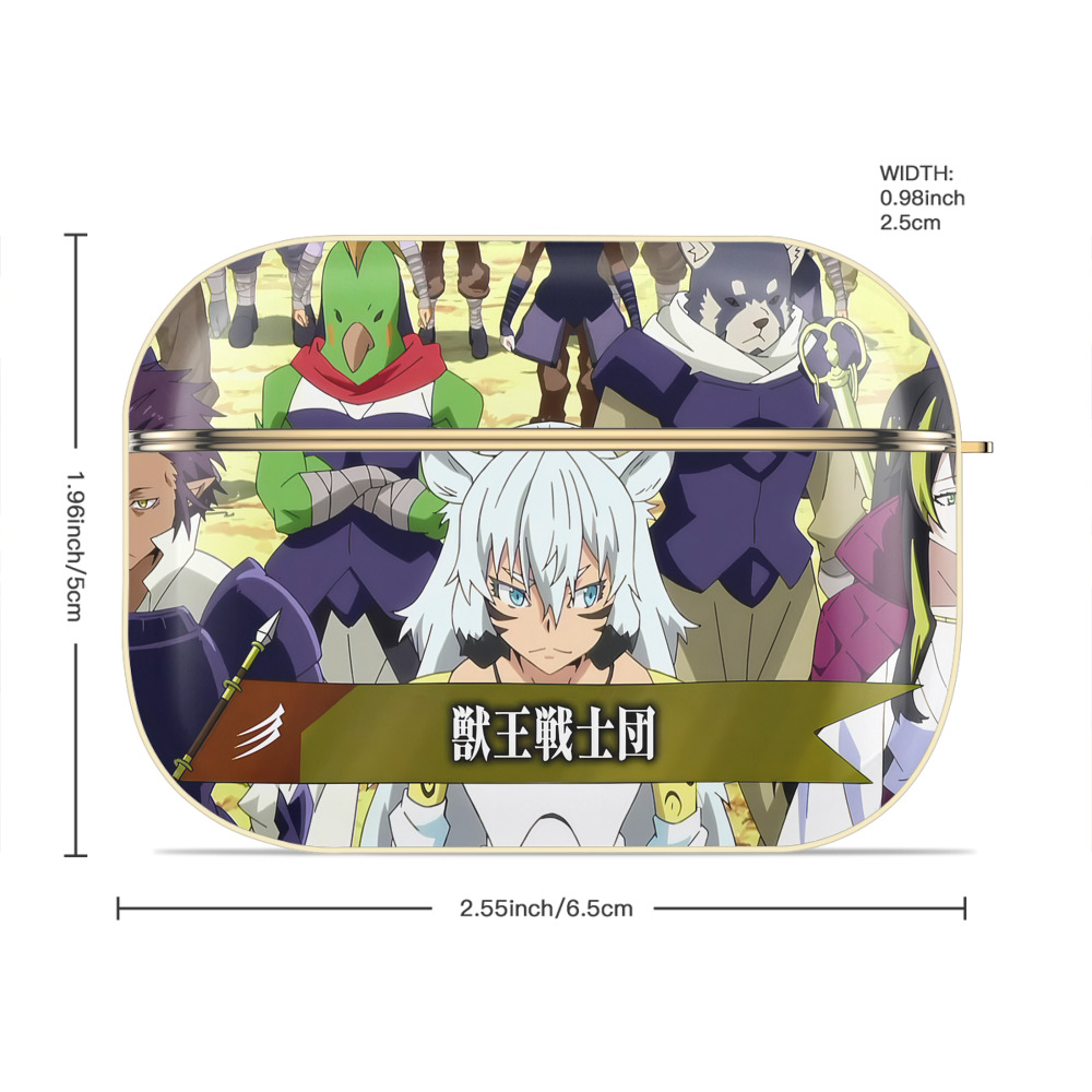 転スラ Regarding Reincarnated to Slime 【AirPods Pro用】ハードシェル保護ケース｜耐衝撃・防指紋・カラビナ付き商品仕様