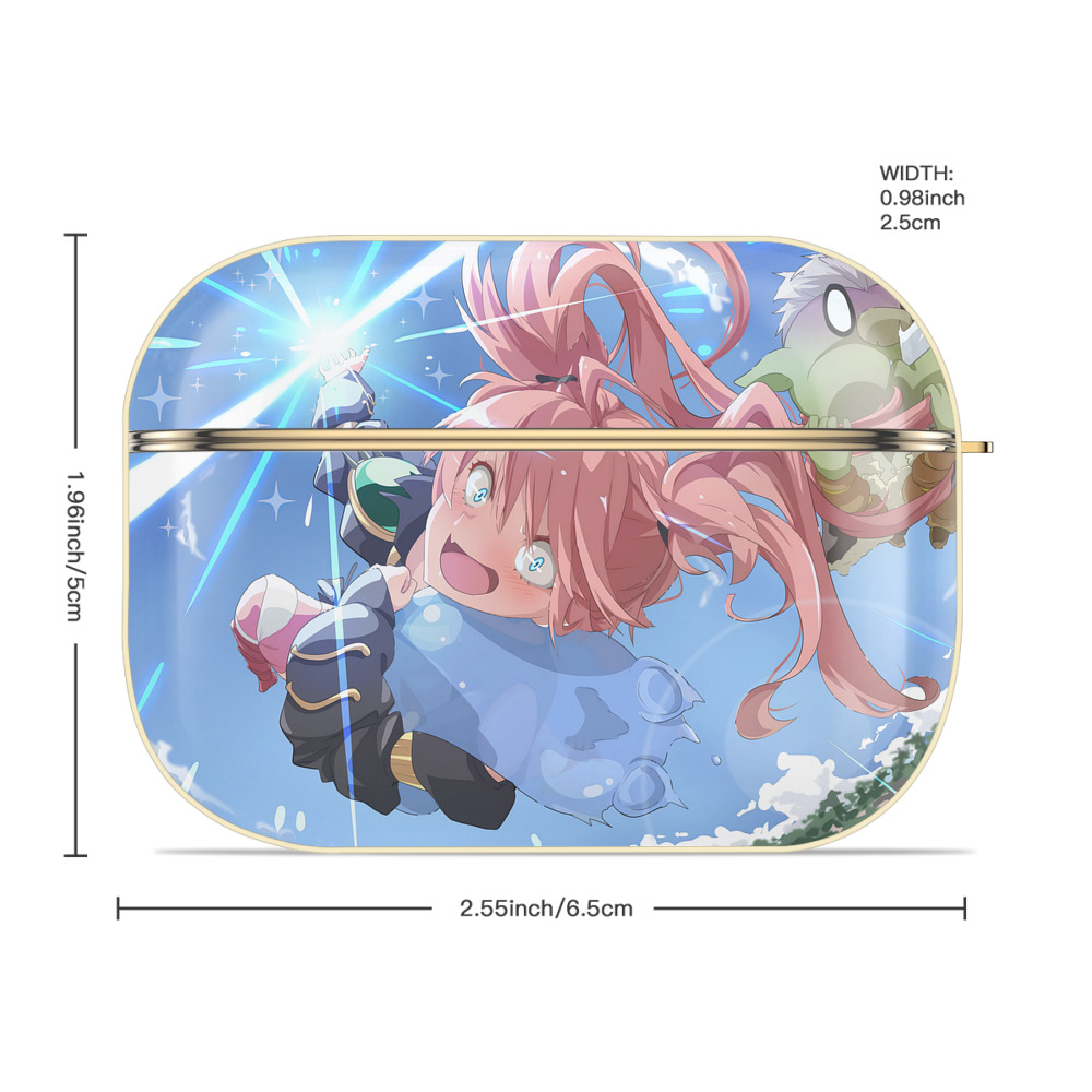 転スラ Regarding Reincarnated to Slime 【AirPods Pro用】ハードシェル保護ケース｜耐衝撃・防指紋・カラビナ付き商品仕様
