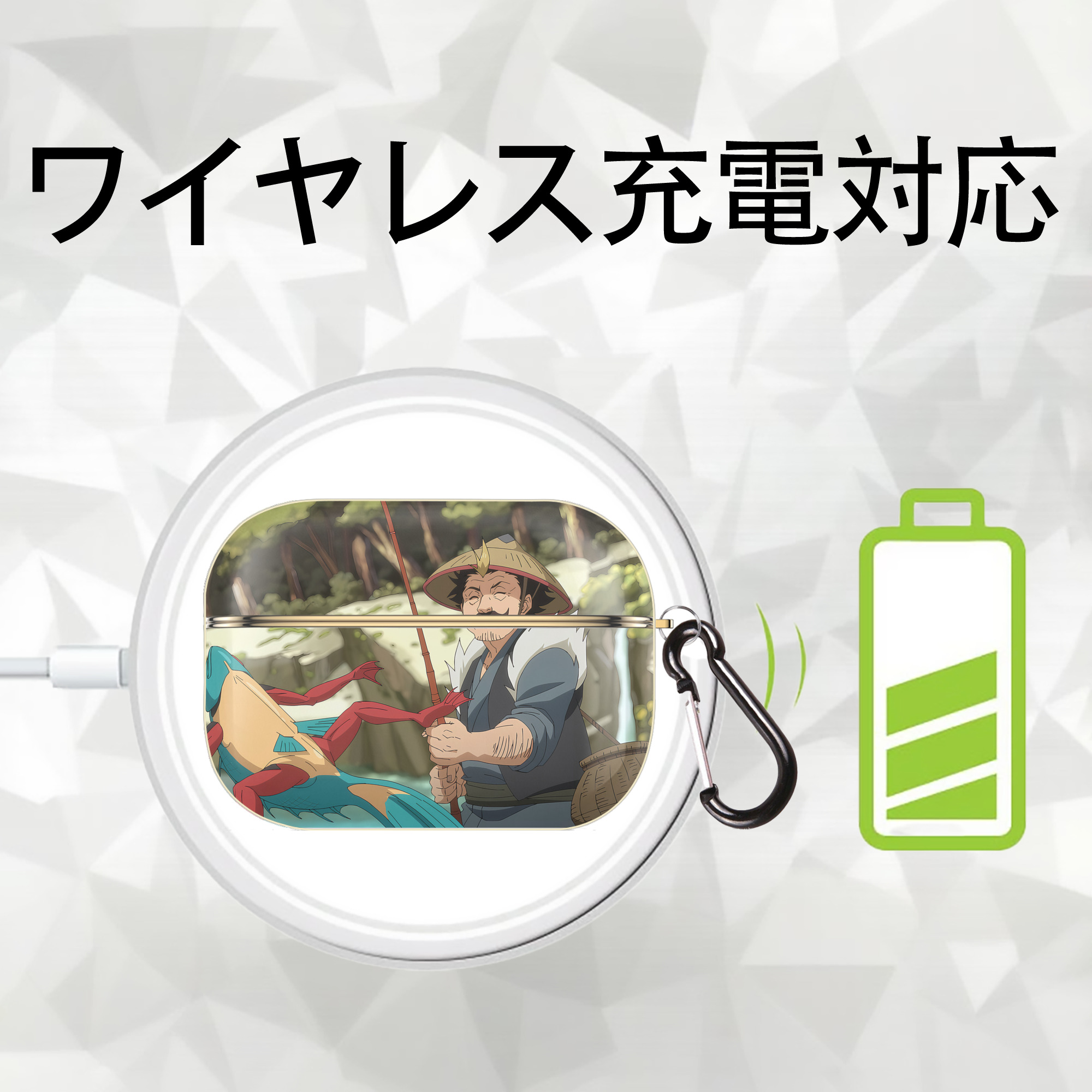 転スラ Regarding Reincarnated to Slime 【AirPods Pro用】ハードシェル保護ケース｜耐衝撃・防指紋・カラビナ付き商品仕様