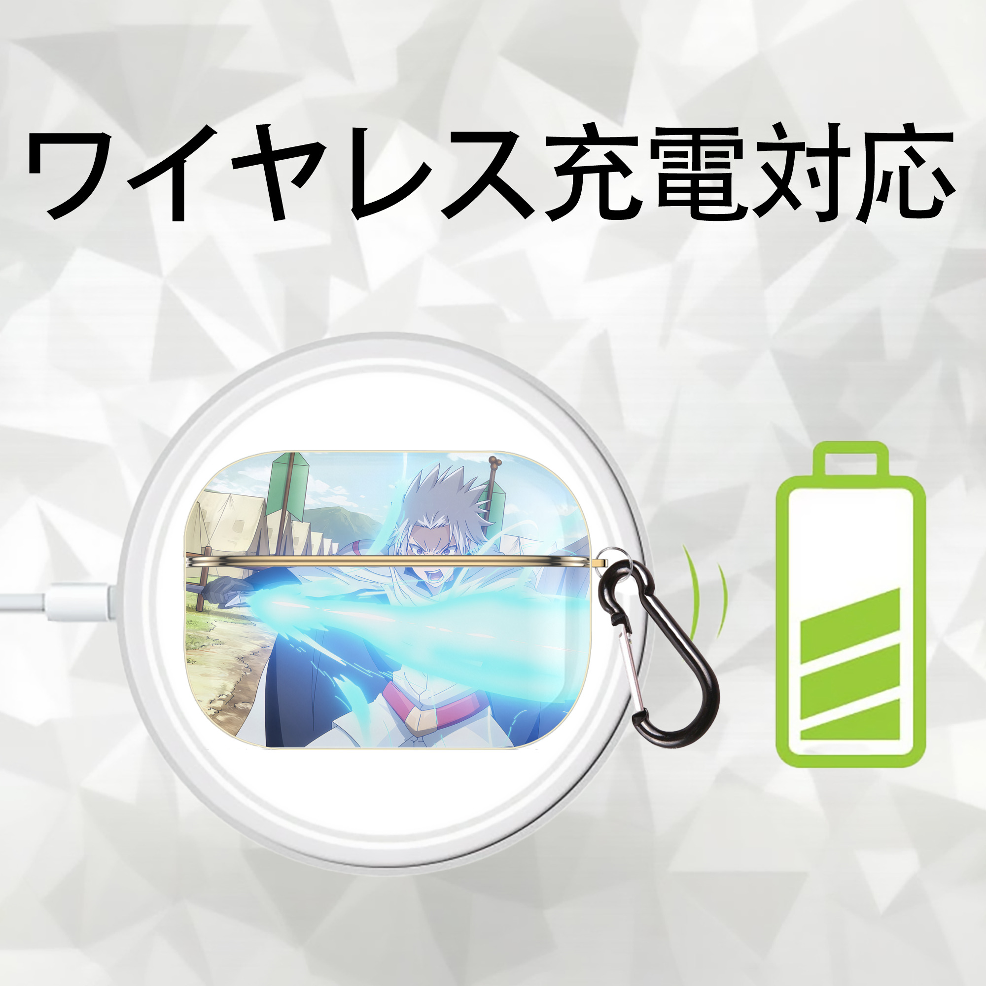 転スラ Regarding Reincarnated to Slime 【AirPods Pro用】ハードシェル保護ケース｜耐衝撃・防指紋・カラビナ付き商品仕様
