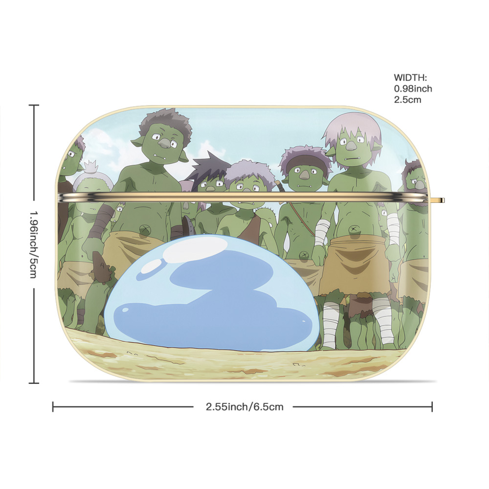 転スラ Regarding Reincarnated to Slime 【AirPods Pro用】ハードシェル保護ケース｜耐衝撃・防指紋・カラビナ付き商品仕様