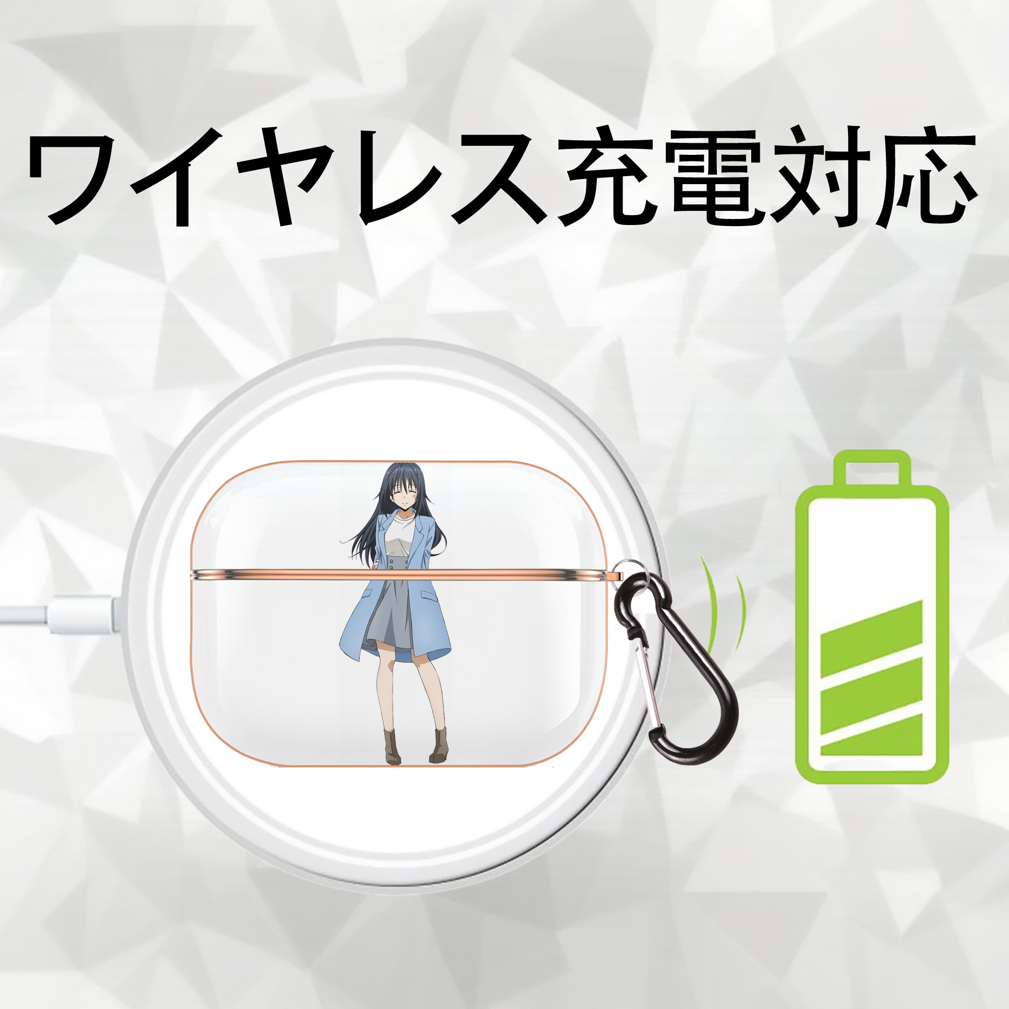 転スラ Regarding Reincarnated to Slime 【AirPods Pro用】ハードシェル保護ケース｜耐衝撃・防指紋・カラビナ付き商品仕様