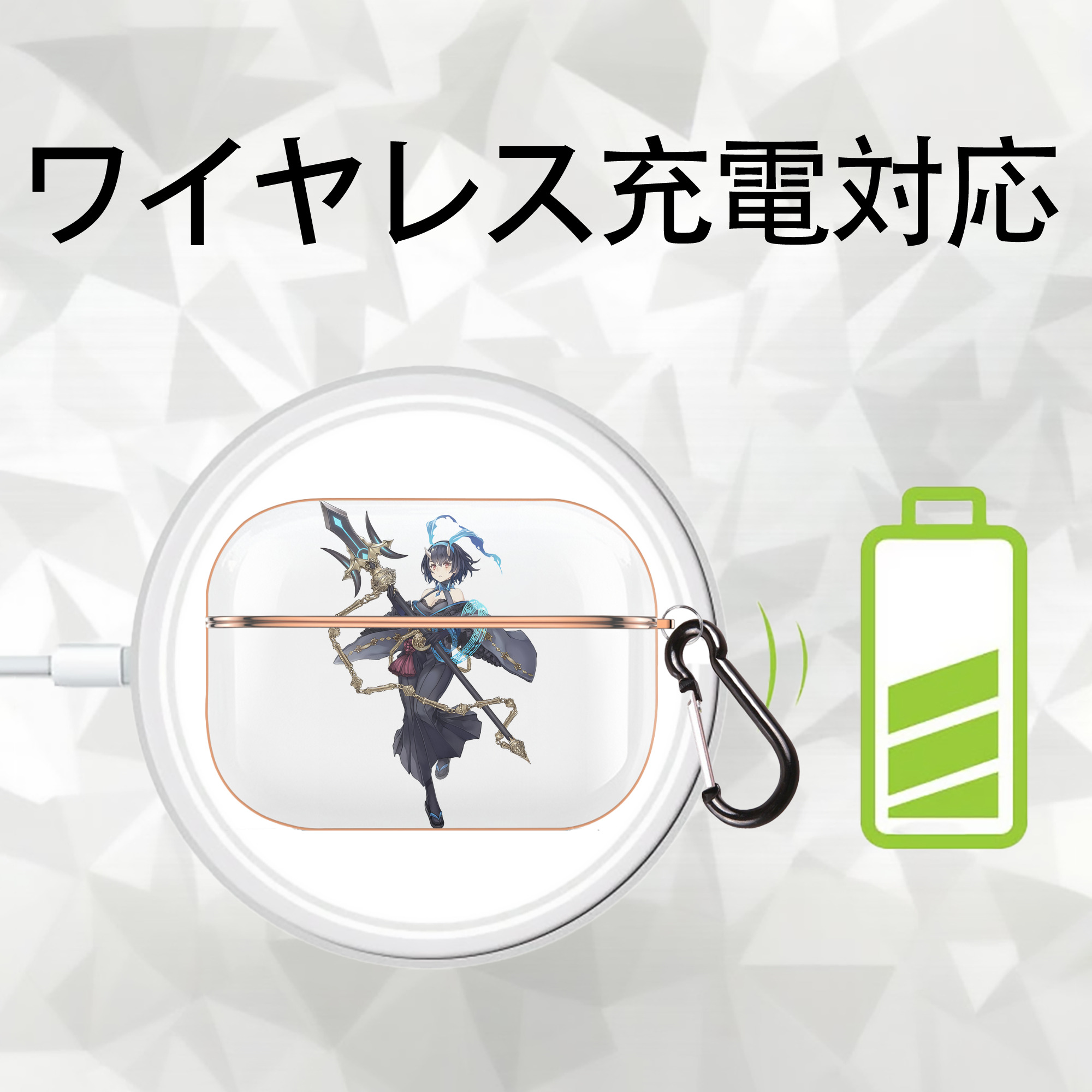 転スラ Regarding Reincarnated to Slime 【AirPods Pro用】ハードシェル保護ケース｜耐衝撃・防指紋・カラビナ付き商品仕様