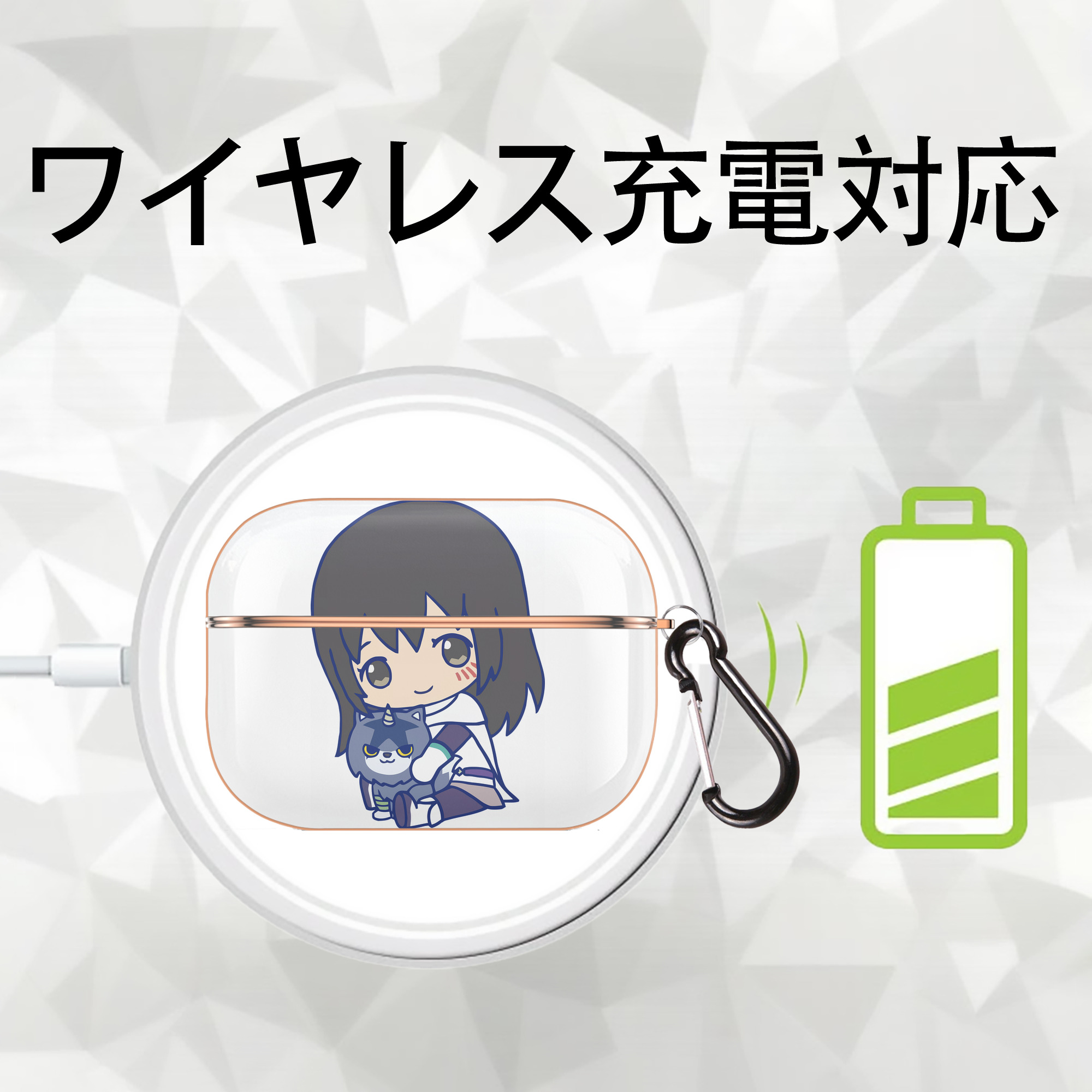 転スラ Regarding Reincarnated to Slime 【AirPods Pro用】ハードシェル保護ケース｜耐衝撃・防指紋・カラビナ付き商品仕様