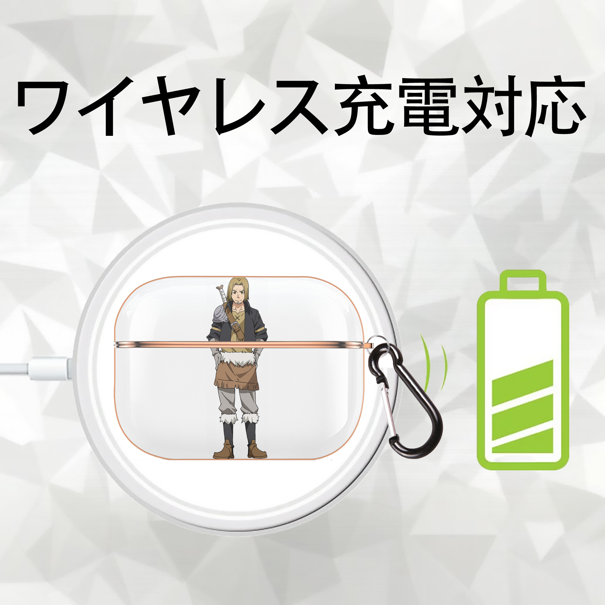 転スラ Regarding Reincarnated to Slime 【AirPods Pro用】ハードシェル保護ケース｜耐衝撃・防指紋・カラビナ付き商品仕様