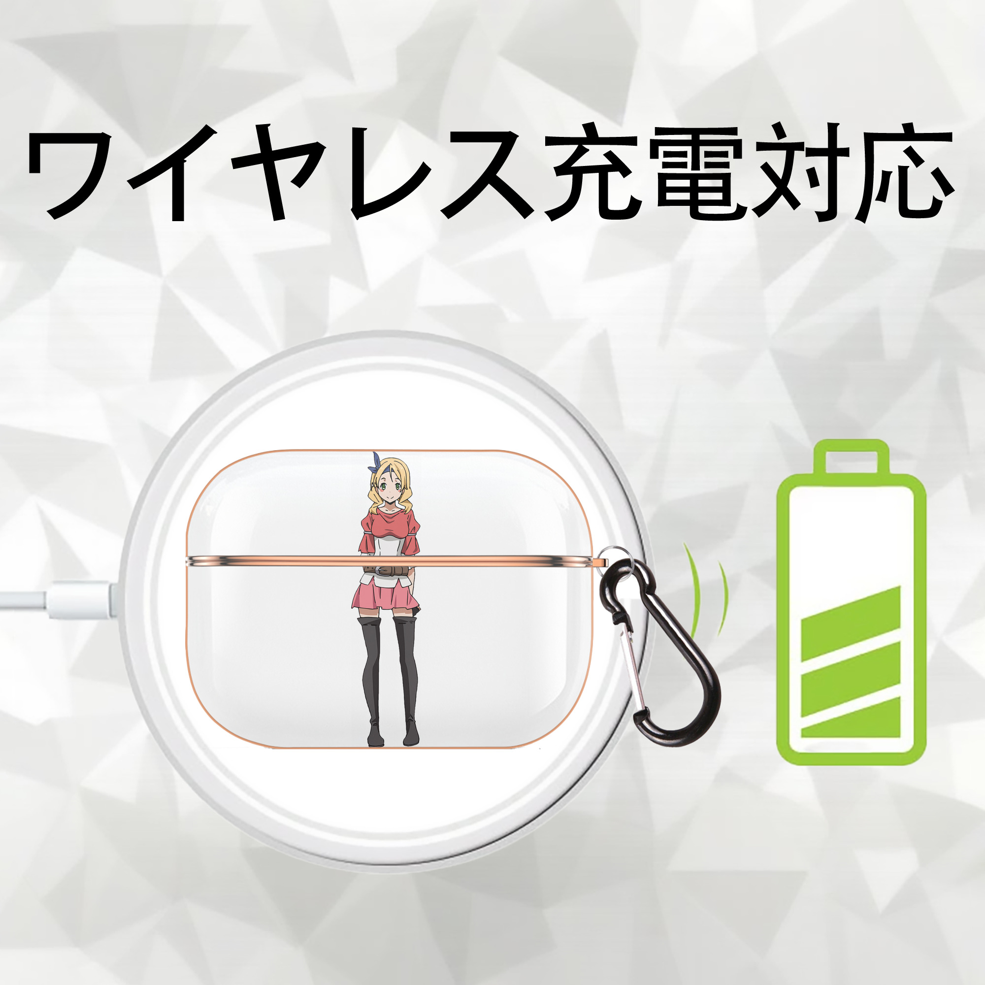 転スラ Regarding Reincarnated to Slime 【AirPods Pro用】ハードシェル保護ケース｜耐衝撃・防指紋・カラビナ付き商品仕様