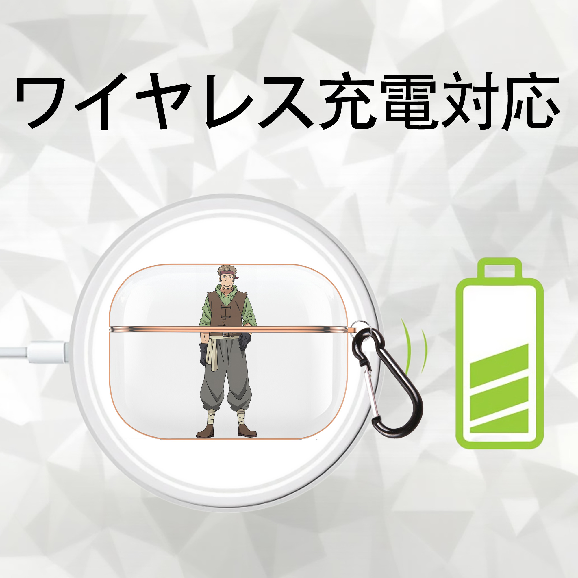 転スラ Regarding Reincarnated to Slime 【AirPods Pro用】ハードシェル保護ケース｜耐衝撃・防指紋・カラビナ付き商品仕様