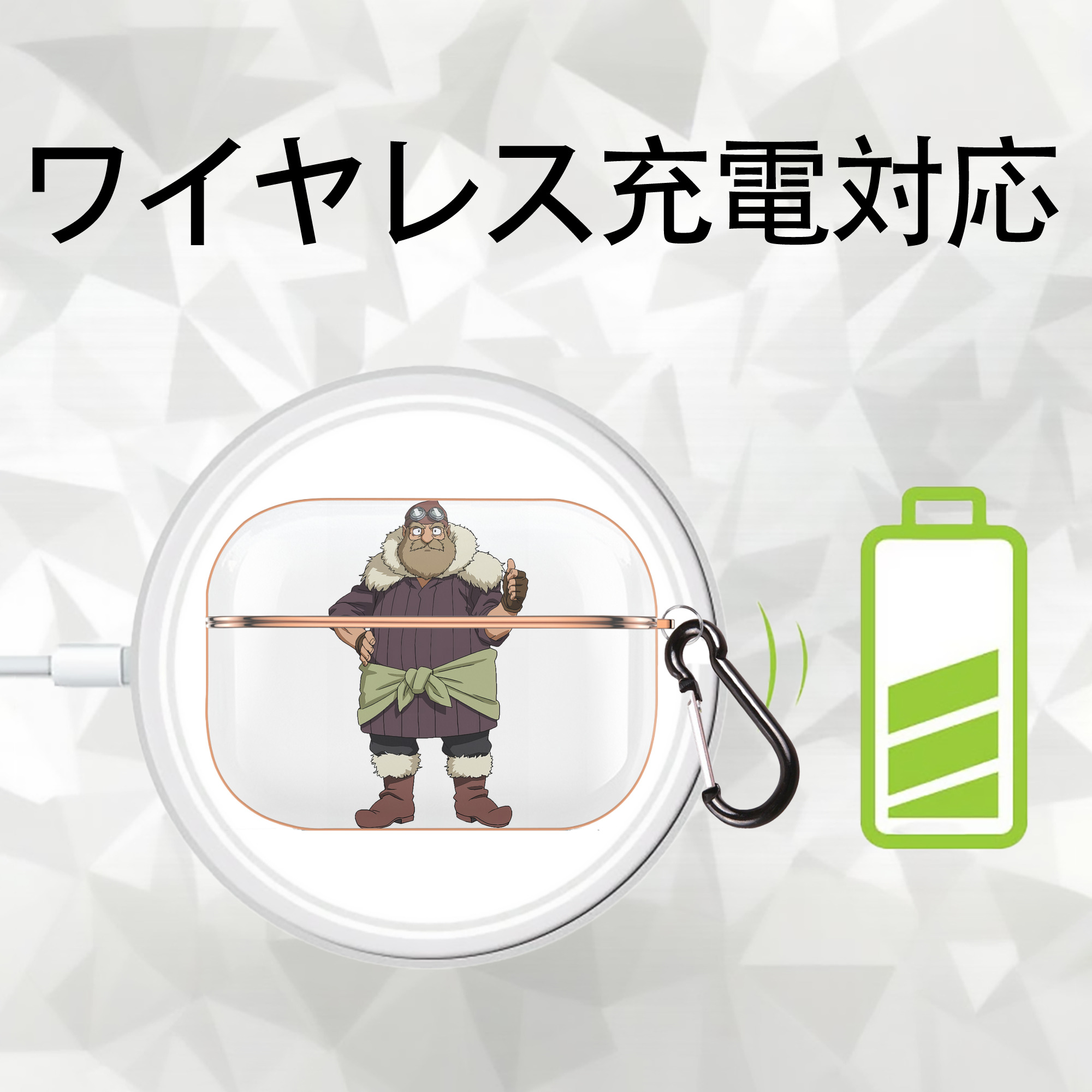 転スラ Regarding Reincarnated to Slime 【AirPods Pro用】ハードシェル保護ケース｜耐衝撃・防指紋・カラビナ付き商品仕様