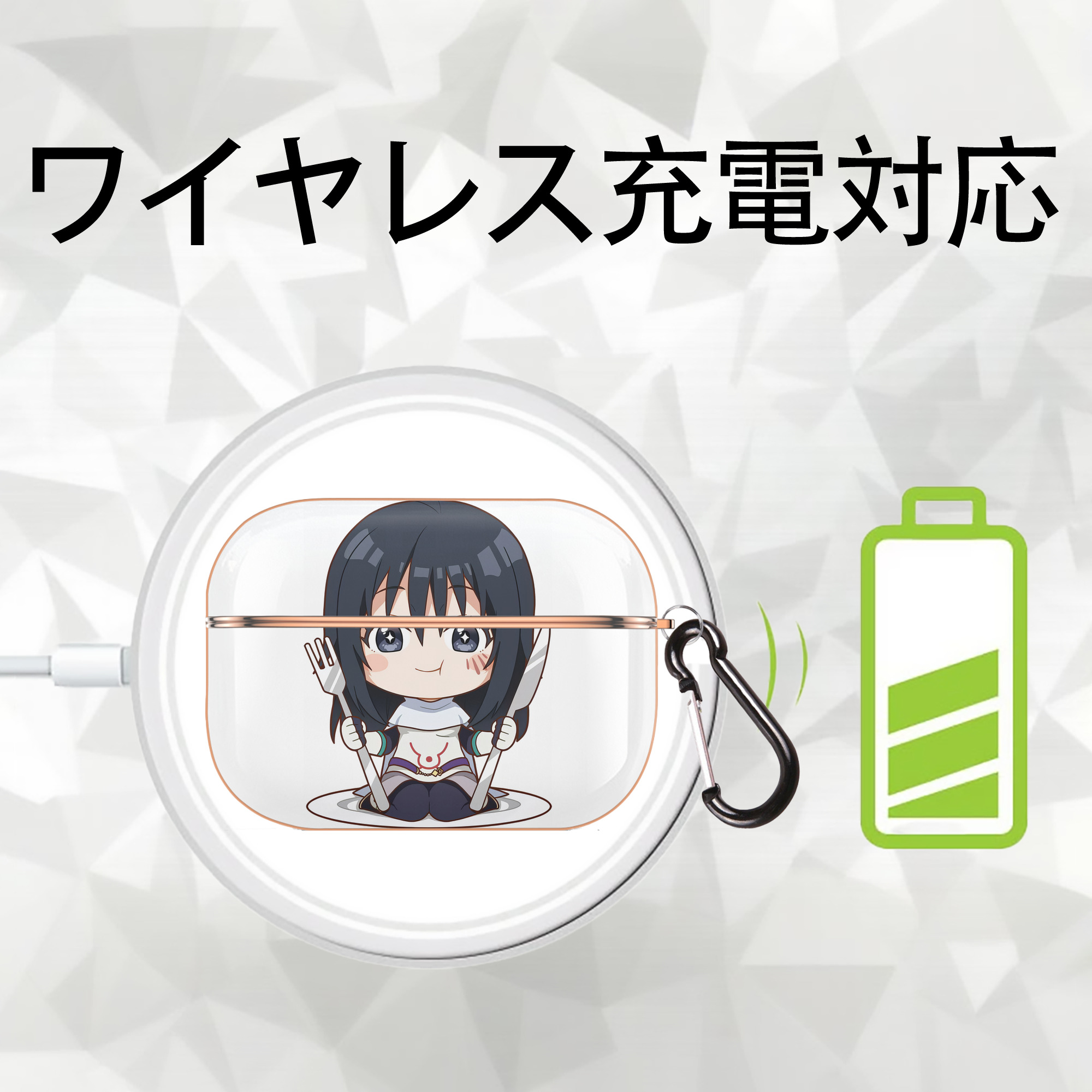 転スラ Regarding Reincarnated to Slime 【AirPods Pro用】ハードシェル保護ケース｜耐衝撃・防指紋・カラビナ付き商品仕様
