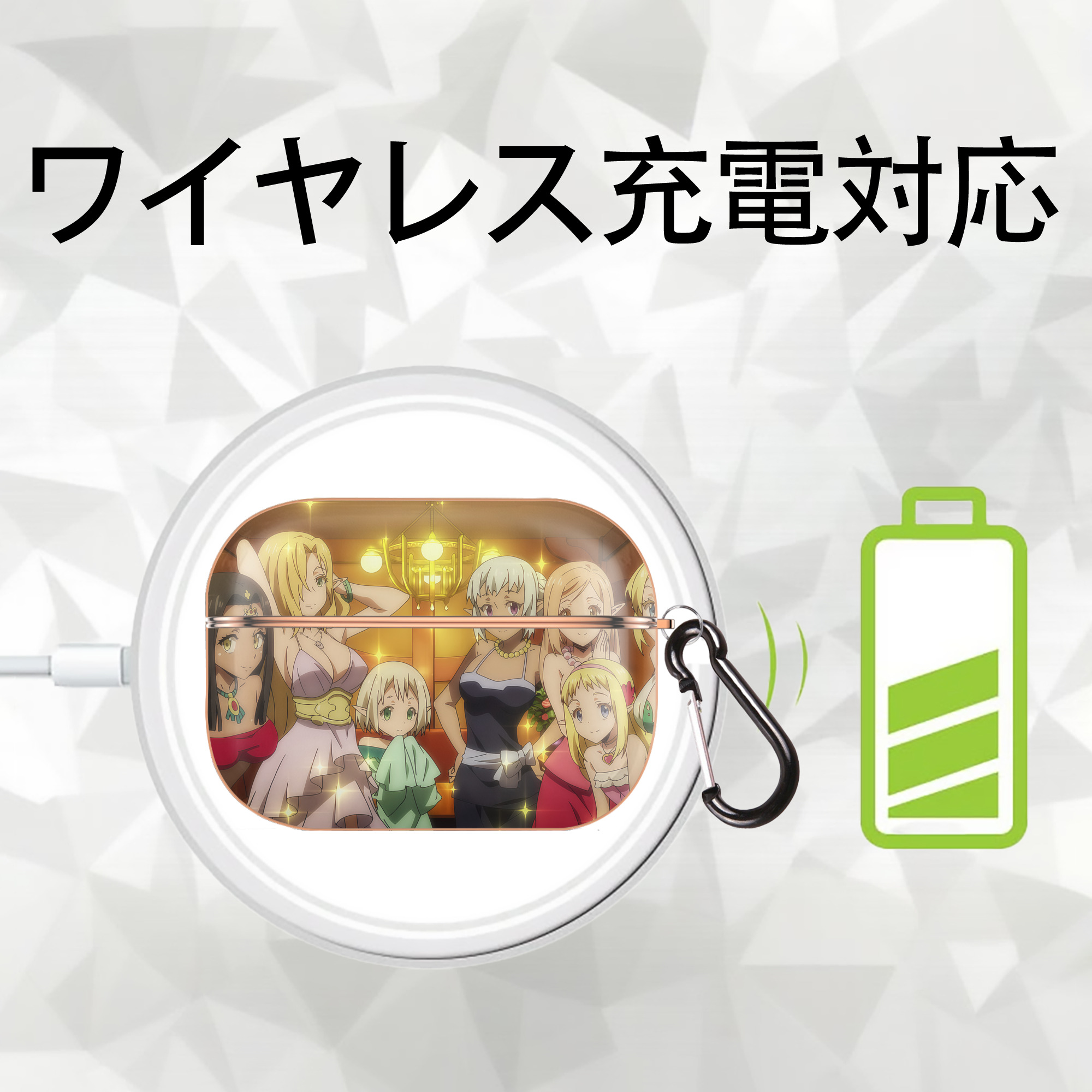 転スラ Regarding Reincarnated to Slime 【AirPods Pro用】ハードシェル保護ケース｜耐衝撃・防指紋・カラビナ付き商品仕様
