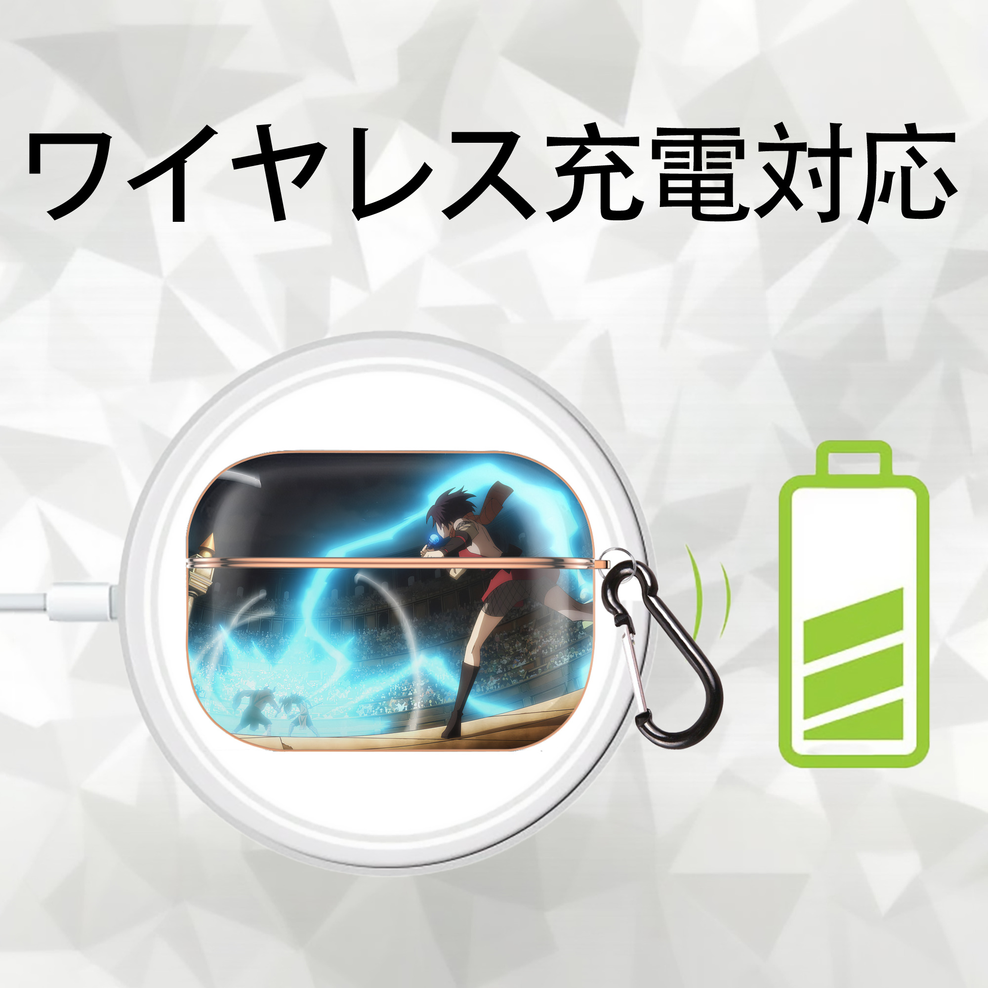 転スラ Regarding Reincarnated to Slime 【AirPods Pro用】ハードシェル保護ケース｜耐衝撃・防指紋・カラビナ付き商品仕様