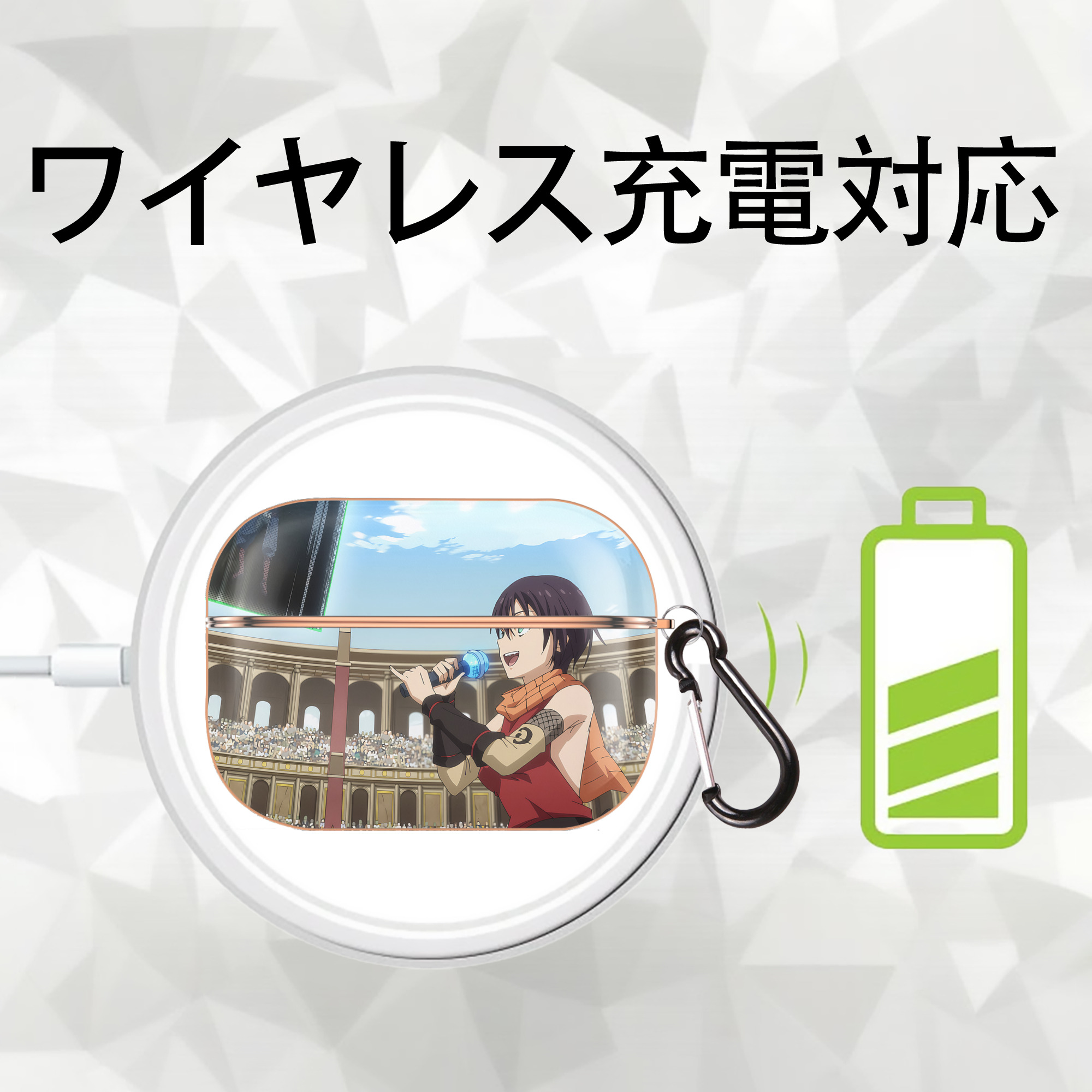 転スラ Regarding Reincarnated to Slime 【AirPods Pro用】ハードシェル保護ケース｜耐衝撃・防指紋・カラビナ付き商品仕様