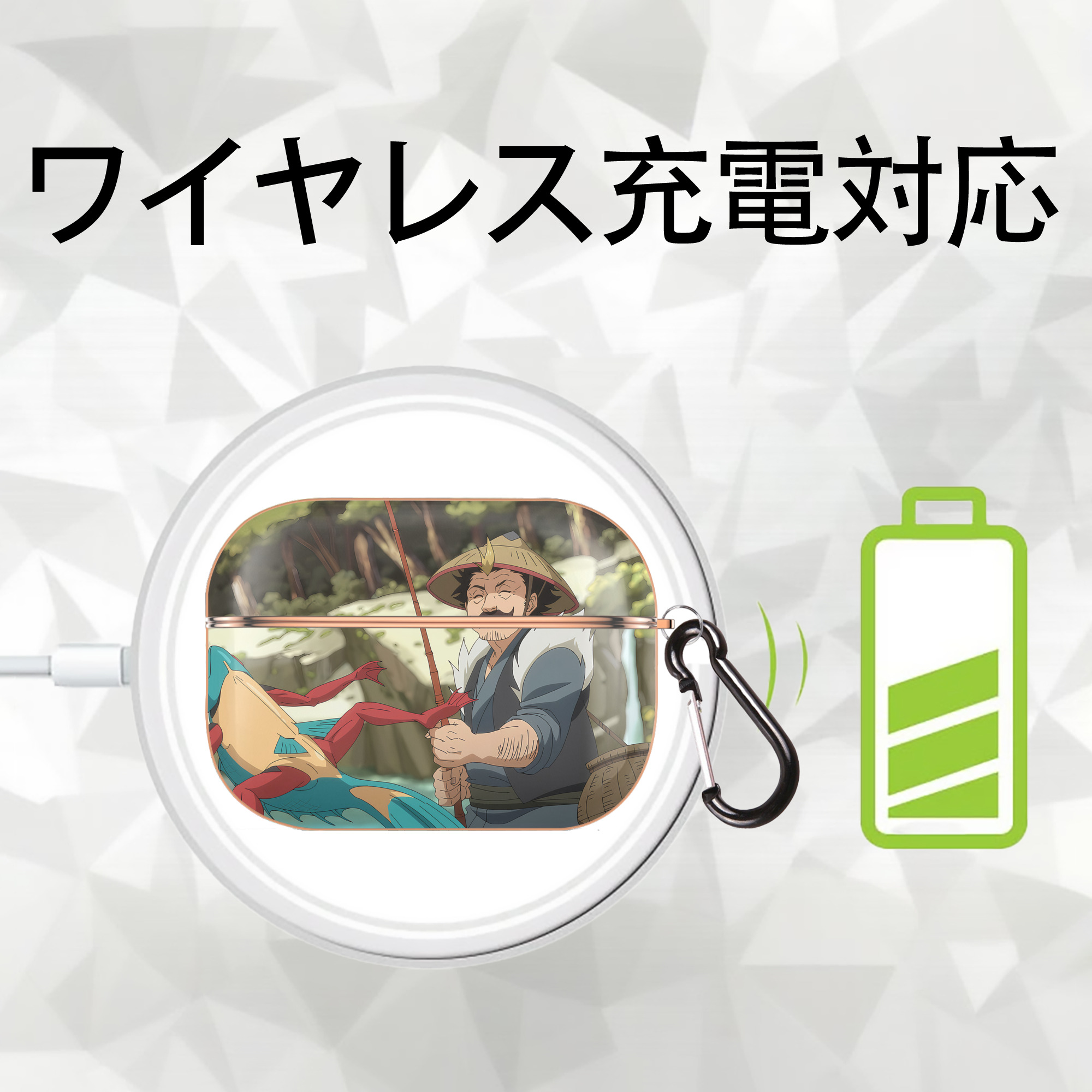 転スラ Regarding Reincarnated to Slime 【AirPods Pro用】ハードシェル保護ケース｜耐衝撃・防指紋・カラビナ付き商品仕様