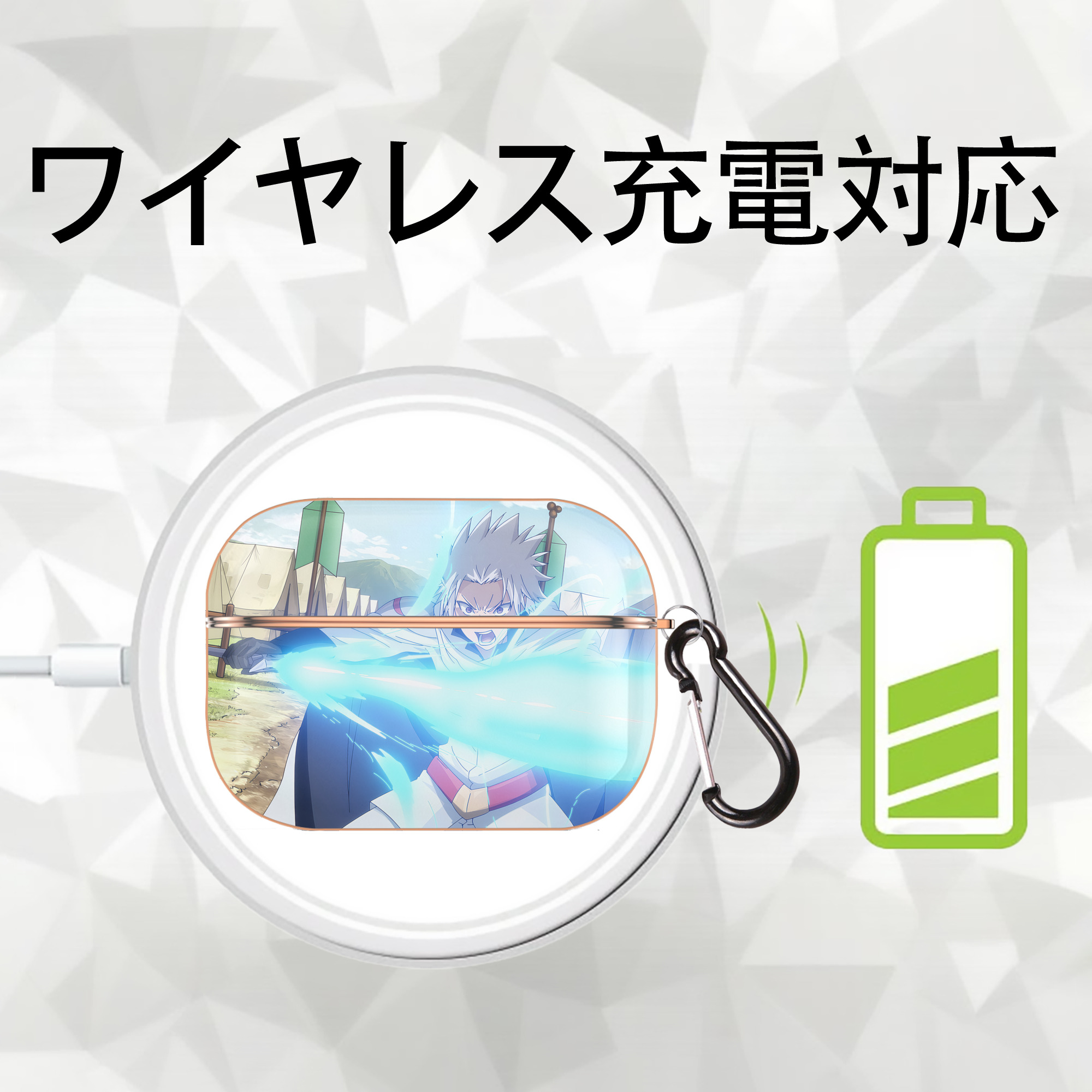 転スラ Regarding Reincarnated to Slime 【AirPods Pro用】ハードシェル保護ケース｜耐衝撃・防指紋・カラビナ付き商品仕様
